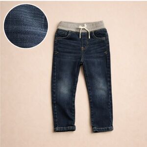 Cat & Jack Toddler Boys Pull-On Denim Jeans Size 3T Straight Fit Elastic Waist